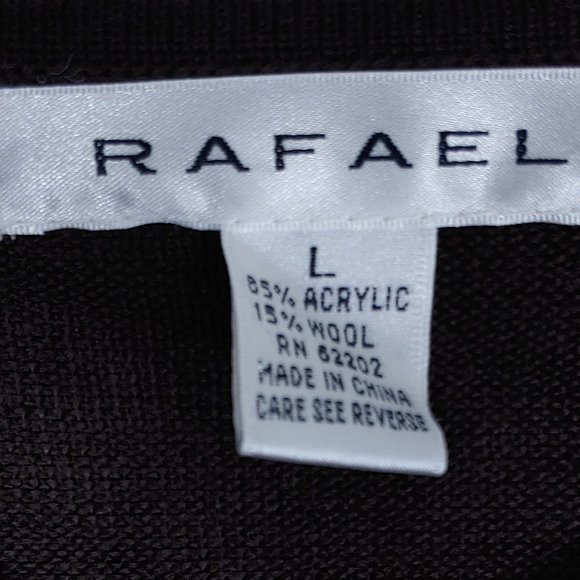 NWT Rafael Brown Striped Cardigan Acrylic & Wool - Picture 6 of 9